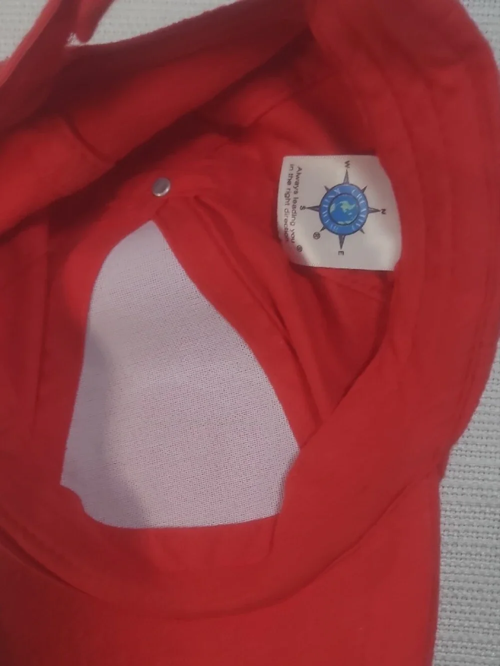 Bright Red Kids Cap with Character Patch Buc-ee The Beaver